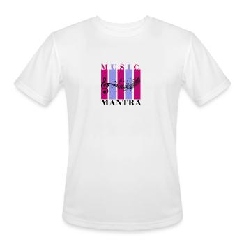 Music Mantra - Men's Moisture Wicking Performance T-Shirt - white - Front - Jackson (183cm)