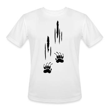 Scratches, Claws - Men's Moisture Wicking Performance T-Shirt - white - Front - Jackson (183cm)