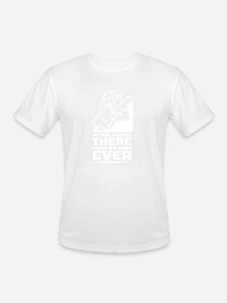 Climb - Men's Moisture Wicking Performance T-Shirt - white