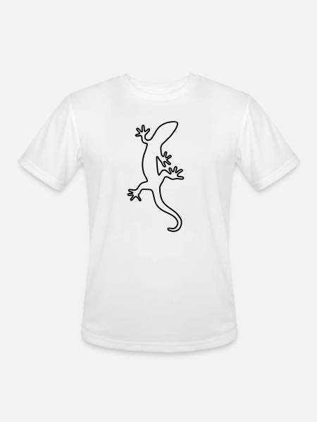 Lizard Salamander Gecko Fire salamander - Men's Moisture Wicking Performance T-Shirt - white