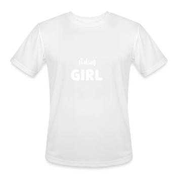 Italian Girl - Italian - Men's Moisture Wicking Performance T-Shirt - white - Front - Jackson (183cm)