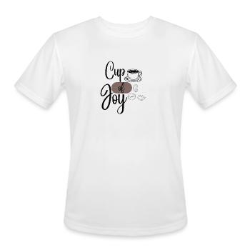 Cup of Joy - Men's Moisture Wicking Performance T-Shirt - white - Front - Jackson (183cm)