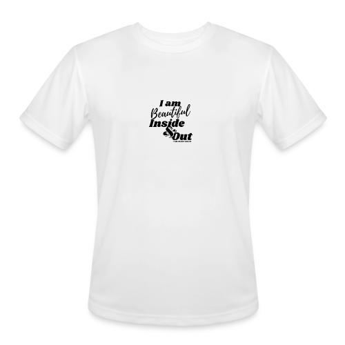 I am Beautiful - Inside and Out | Black Type - Men's Moisture Wicking Performance T-Shirt