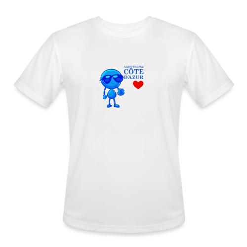 Smoon City_Saint Tropez Côte d'Azur - Men's Moisture Wicking Performance T-Shirt