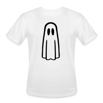 Ghost - Men's Moisture Wicking Performance T-Shirt - white - Front - Jackson (183cm)