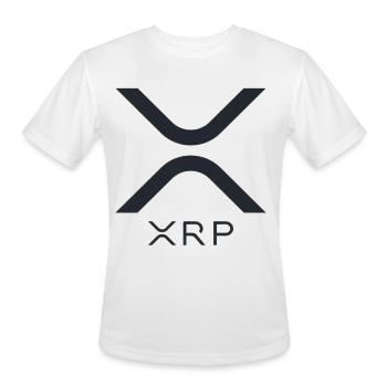 Ripple XRP New Logo Crypto Currency Bitcoin Hodl - Men's Moisture Wicking Performance T-Shirt - white - Front - Jackson (183cm)