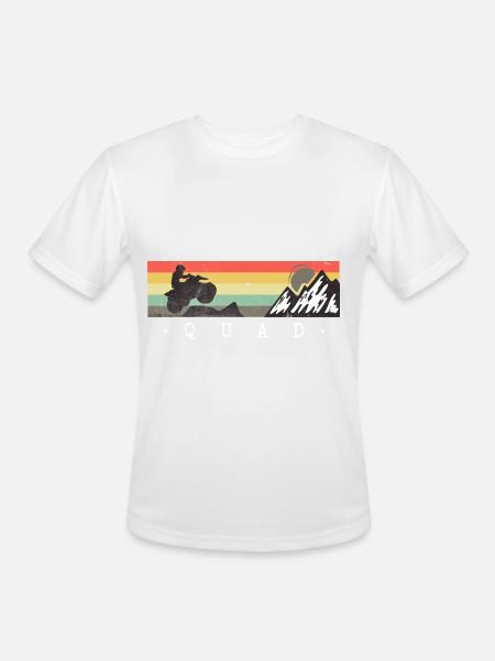 Quad Bike - Men's Moisture Wicking Performance T-Shirt - white