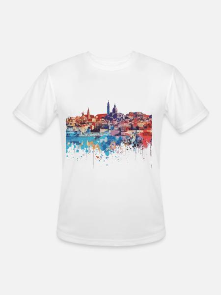 Marseille - Men's Moisture Wicking Performance T-Shirt - white