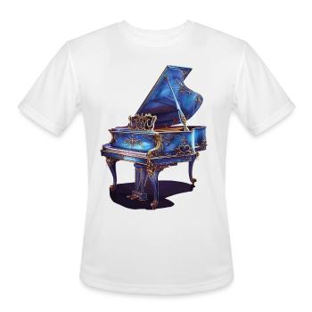 Piano - Men's Moisture Wicking Performance T-Shirt - white - Front - Jackson (183cm)