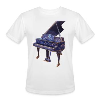Piano - Men's Moisture Wicking Performance T-Shirt - white - Front - Jackson (183cm)