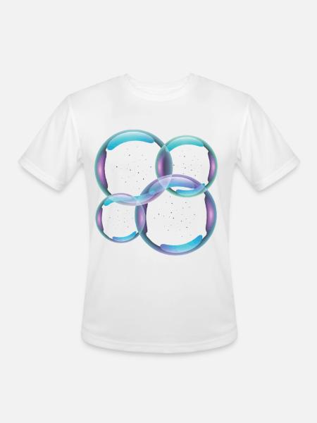 Bubbles - Men's Moisture Wicking Performance T-Shirt - white
