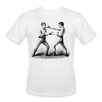 Men with Mustaches - Men's Moisture Wicking Performance T-Shirt - white - Front - Jackson (183cm)