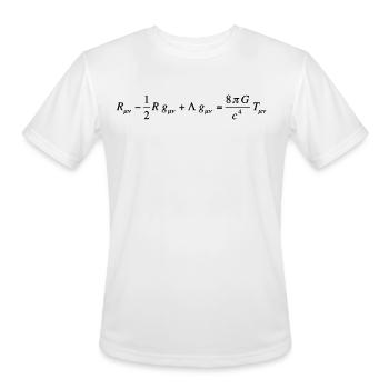 General relativity field equation - Men's Moisture Wicking Performance T-Shirt - white - Front - Jackson (183cm)