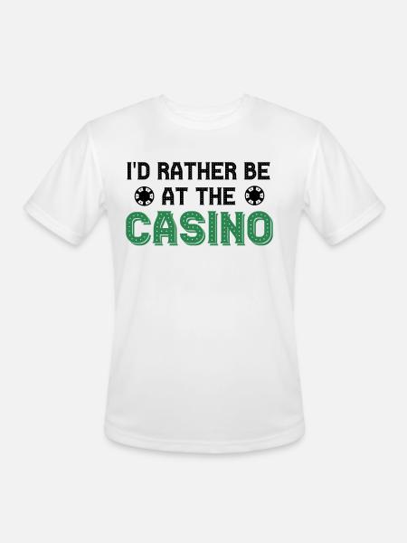Casino - Men's Moisture Wicking Performance T-Shirt - white