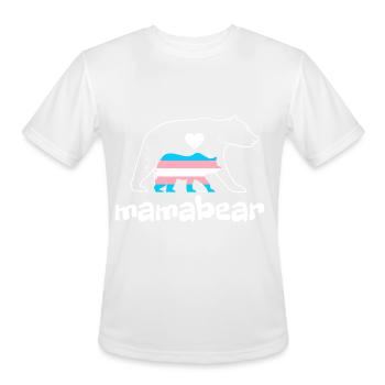 Mamabear Trans - Men's Moisture Wicking Performance T-Shirt - white - Front - Jackson (183cm)