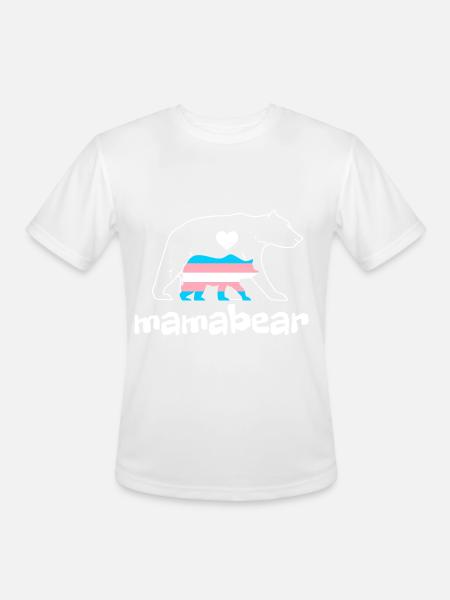Mamabear Trans - Men's Moisture Wicking Performance T-Shirt - white