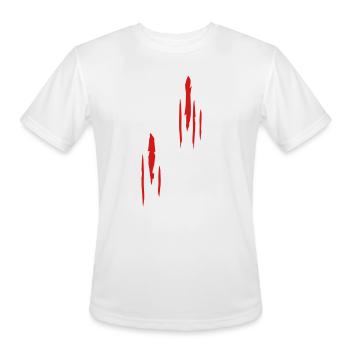 Scratches, Scars - Men's Moisture Wicking Performance T-Shirt - white - Front - Jackson (183cm)