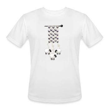 wool scarf classic t shirt - Men's Moisture Wicking Performance T-Shirt - white - Front - Jackson (183cm)