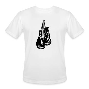 Boxing Gloves - Men's Moisture Wicking Performance T-Shirt - white - Front - Jackson (183cm)