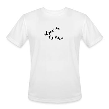 clip art - Men's Moisture Wicking Performance T-Shirt - white - Front - Jackson (183cm)