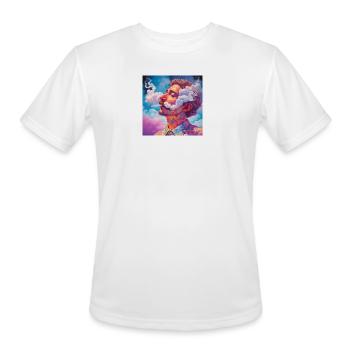 SMOKING AND CLOUD - Men's Moisture Wicking Performance T-Shirt - white - Front - Jackson (183cm)