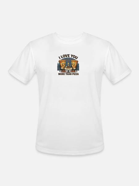 SLICE OF LOVE NYC - Men's Moisture Wicking Performance T-Shirt - white