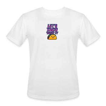 Taco ’Bout Style – Funny Retro Neon Tee - Men's Moisture Wicking Performance T-Shirt - white - Front - Jackson (183cm)