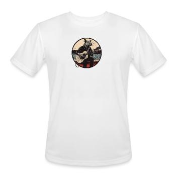 Acoustic Rat on Dock at Sunset - Men's Moisture Wicking Performance T-Shirt - white - Front - Jackson (183cm)