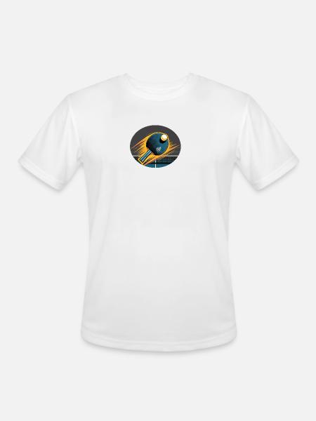 Table Tennis Velocity Burst - Men's Moisture Wicking Performance T-Shirt - white