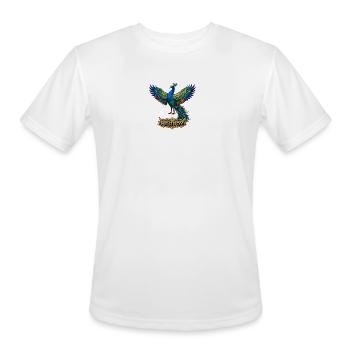 Neoboy Peacock Crest - Men's Moisture Wicking Performance T-Shirt - white - Front - Jackson (183cm)