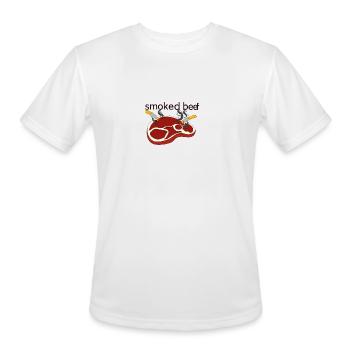 Smoked beef - Men's Moisture Wicking Performance T-Shirt - white - Front - Jackson (183cm)