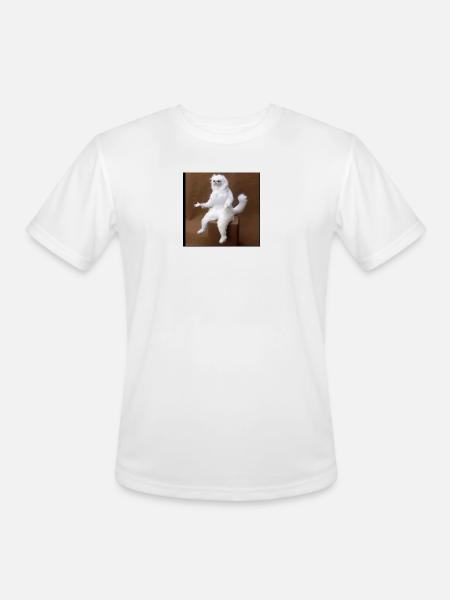Plush on Stool - Men's Moisture Wicking Performance T-Shirt - white