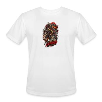 Ride Your Own Legend – Dragon Motorcycle - Men's Moisture Wicking Performance T-Shirt - white - Front - Jackson (183cm)