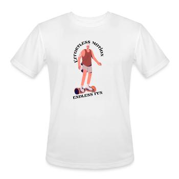Ride the Future - Men's Moisture Wicking Performance T-Shirt - white - Front - Jackson (183cm)