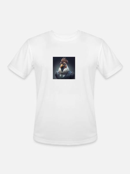 chicken suit - Men's Moisture Wicking Performance T-Shirt - white