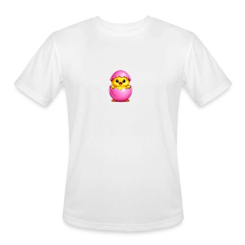 Easter Chick Pink - Men's Moisture Wicking Performance T-Shirt