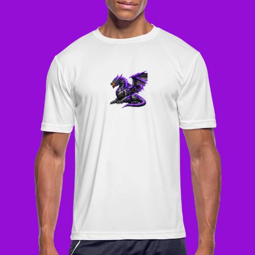 Neon Dragon at Rest - Men's Moisture Wicking Performance T-Shirt