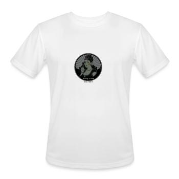 Mary Jane Lady Marijuana Funny Graphic T Shirt - Men's Moisture Wicking Performance T-Shirt - white - Front - Jackson (183cm)