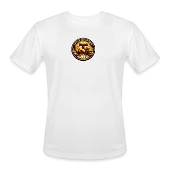 Franciscan Pax Et Bonum Emblem Tee - Men's Moisture Wicking Performance T-Shirt - white - Front - Jackson (183cm)