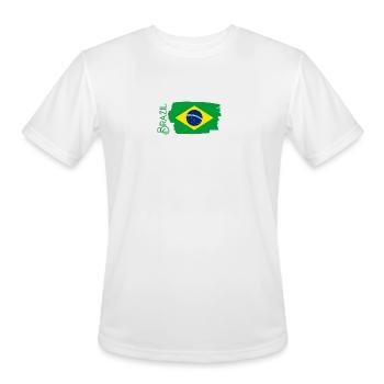 T shirt screen printing new brand - Men's Moisture Wicking Performance T-Shirt - white - Front - Jackson (183cm)