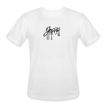 Blood scratch scratches graffiti drops tattoo lett - Men's Moisture Wicking Performance T-Shirt - white - Front - Jackson (183cm)