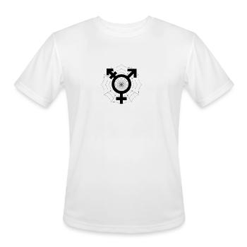Trans support - Men's Moisture Wicking Performance T-Shirt - white - Front - Jackson (183cm)