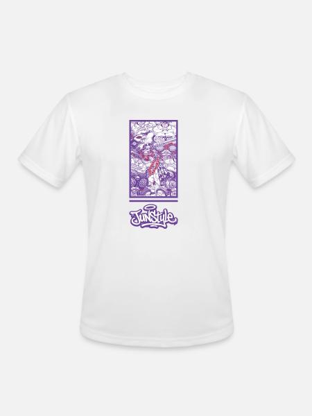 JunStyle Four Heavenly Kings Character 05 - Men's Moisture Wicking Performance T-Shirt - white