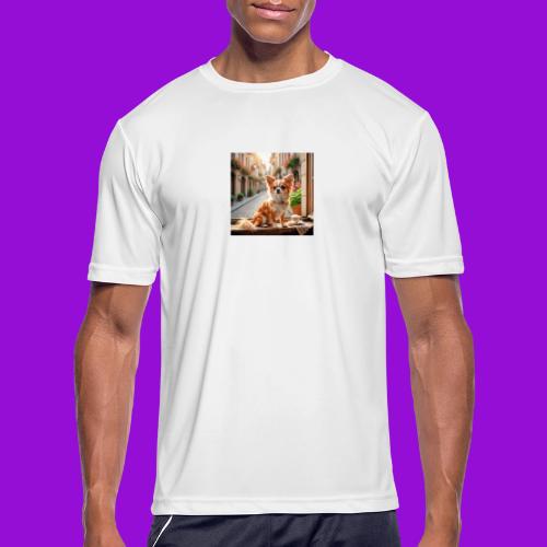 Morning coffee Chihuahua - Men's Moisture Wicking Performance T-Shirt