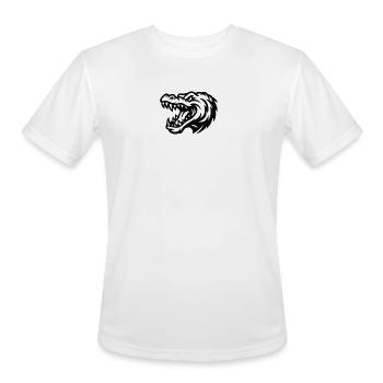 Primal Dragon Silhouette - Men's Moisture Wicking Performance T-Shirt - white - Front - Jackson (183cm)