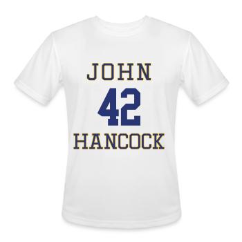 John 42 Hancock - Men's Moisture Wicking Performance T-Shirt - white - Front - Jackson (183cm)