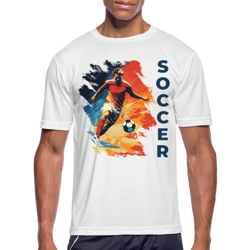 Soccer Action Pulse - Men's Moisture Wicking Performance T-Shirt