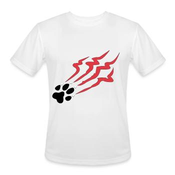 Tiger Claw Scratch - Men's Moisture Wicking Performance T-Shirt - white - Front - Jackson (183cm)