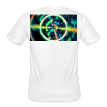 Neon Event Horizon - Men's Moisture Wicking Performance T-Shirt - white - Back - Jackson (183cm)