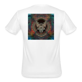 Wolfcry 2 - Men's Moisture Wicking Performance T-Shirt - white - Back - Jackson (183cm)